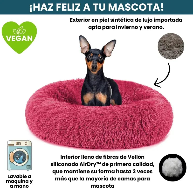 Cama Original Antiestrés Para Perros Mascotikos + Almohadita De Regalo